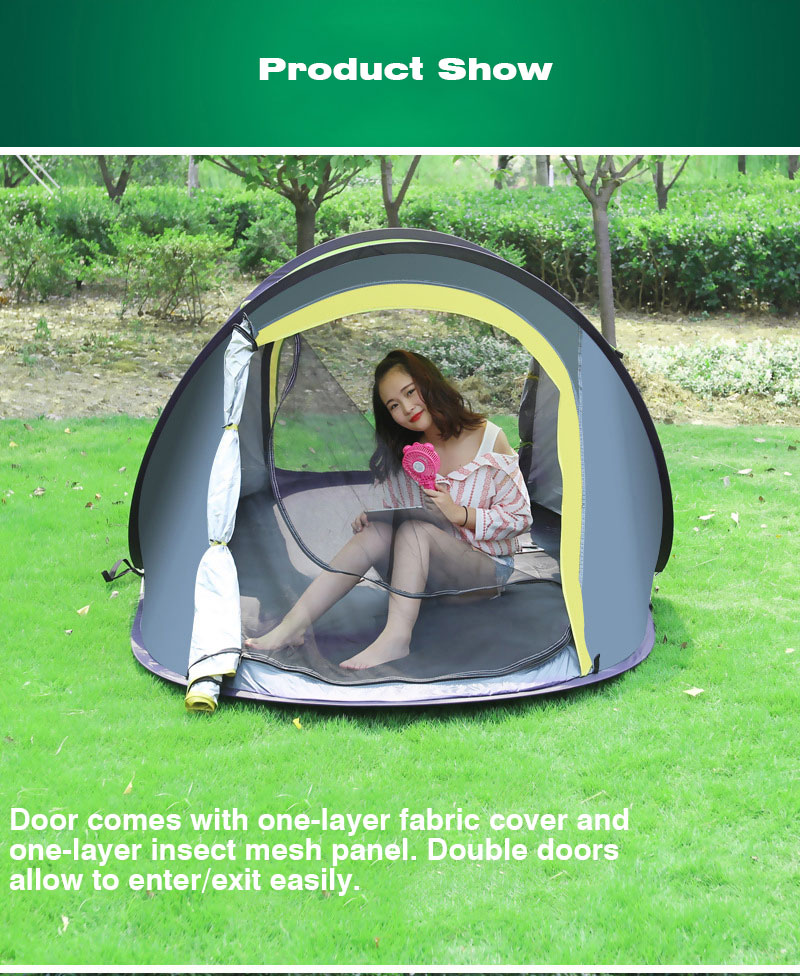 Cheap Goat Tents Camping Pop up Tent Waterproof  Fits 2 3 Persons Carry Bag Included Tents 
